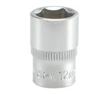 SOCKET 12MM 1/4" 6PT CV REGULAR (YT-1411)