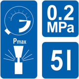 PRESSURE MANUAL SPRAYER, 5L (89516)