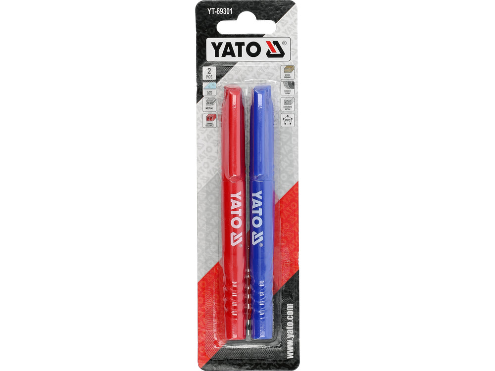 TECHNICAL MARKERS SET 2 PCS / RED-BLUE (YT-69301)