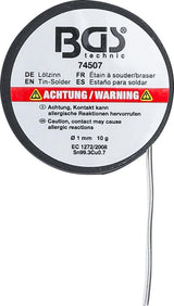 TIN-SOLDER | WIRE COIL | LEAD FREE | Ø 1 MM | 10 G (74507)