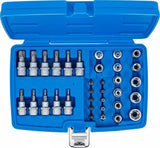 BIT AND SOCKET SET | 10 MM (3/8") | T-STAR (FOR TORX) | 34 PCS. (5021)