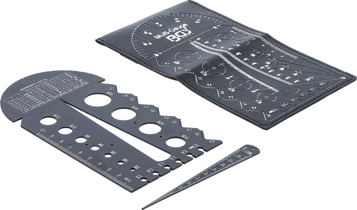 SCREWPITCH GAUGE AND THREAD TEMPLATE | METRIC | M3 - M20, 0.5 - 13.00 MM (74247)