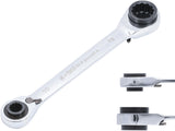 DOUBLE ENDED RATCHET WRENCH | 4-IN-1 | 10 X 13-17 X 19 MM (30007)