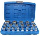 MULTIFUNCTIONAL SOCKET SET SPLINE | 12.5 MM (1/2") | 8-32 MM | 19 PCS. (KR121019)