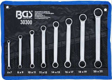 DOUBLE RING SPANNER SET | EXTRA FLAT | 6-22 MM | 8 PCS. (30300)