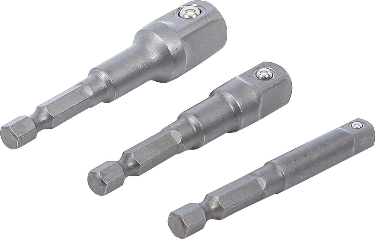 ELECTRIC DRILL ADAPTOR SET | 6.3 MM (1/4") DRIVE | 6.3 MM (1/4") / 10 MM (3/8") / 12.5 MM (1/2") | 3 PCS. (9685)