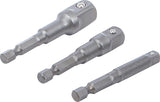 ELECTRIC DRILL ADAPTOR SET | 6.3 MM (1/4") DRIVE | 6.3 MM (1/4") / 10 MM (3/8") / 12.5 MM (1/2") | 3 PCS. (9685)