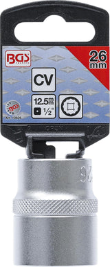 SOCKET, 12-POINT | 12.5 MM (1/2") DRIVE | 26 MM (10626)
