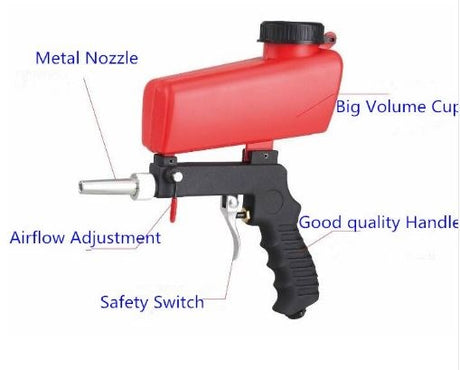 SANDBLASTING GUN WITH TOP CONTAINER (BG20)