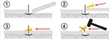 TILE LEVELING SYSTEM | 100 WEDGES + 300 CLIPS (04692)