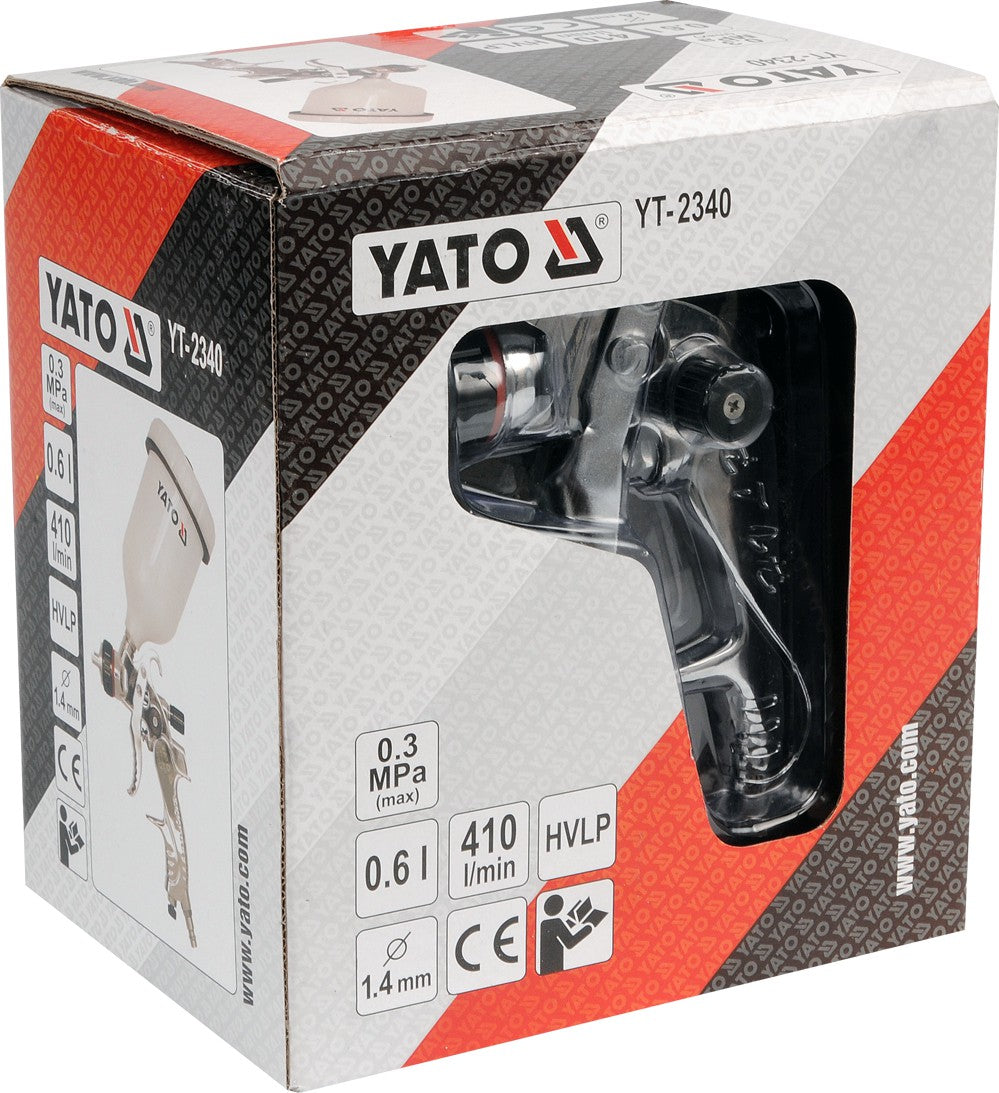 SPRAY GUN HVLP TANK 600ML 1.4MM (YT-2340)