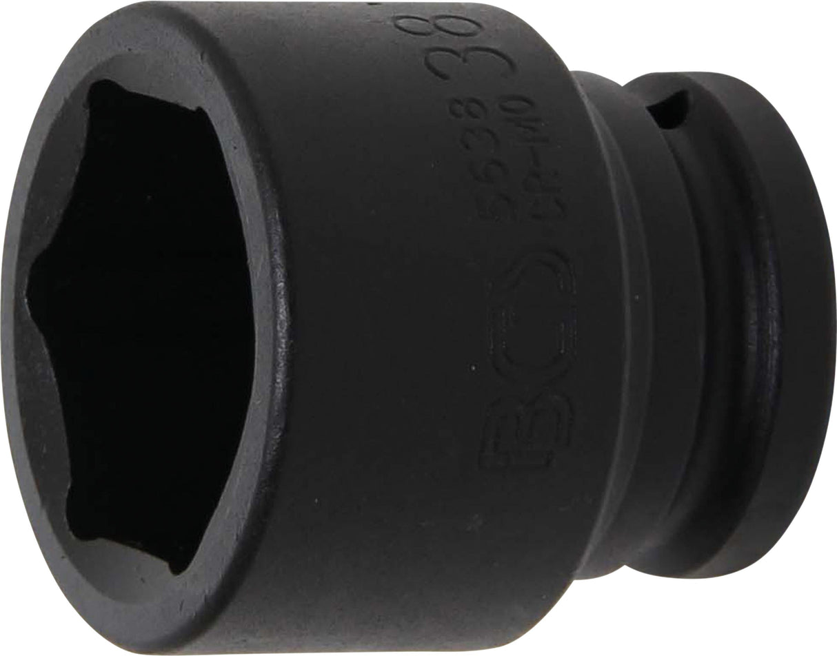 IMPACT SOCKET, HEXAGON | 20 MM (3/4") DRIVE | 38 MM (5638)