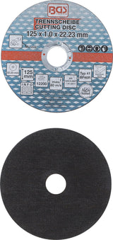 CUTTING DISCS FOR STAINLESS STEEL | Ø 125 X 1.0 X 22.2 MM | 5 PCS. (3936)