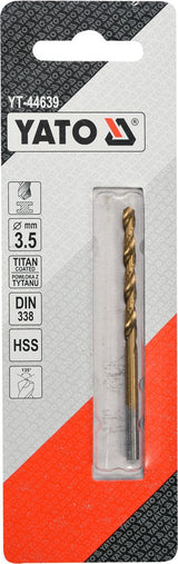 TWIST DRILL BIT HSS-TIN 3,5 MM (YT-44639)