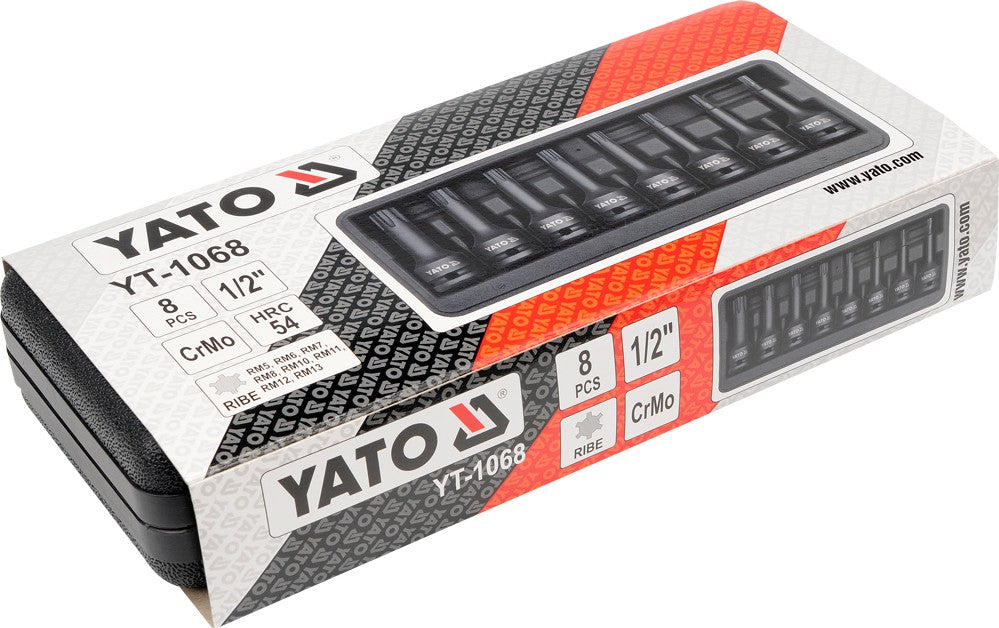 IMPACT BIT SOCKET SET RIBE 8PCS 1/2" (YT-1068)