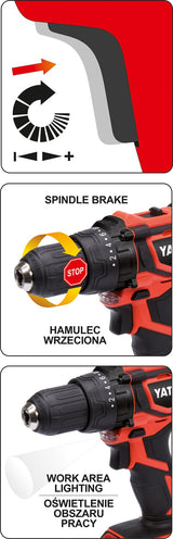 DRILL DRIVER 18V BL MOTOR 42NM - BODY (YT-82795)