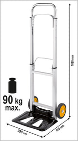 FOLDABLE HAND TRUCK MAX CAPACITY 90KG (78661)