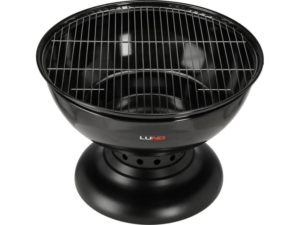 STEEL FIRE PIT WITH GRID 54CM (99717)