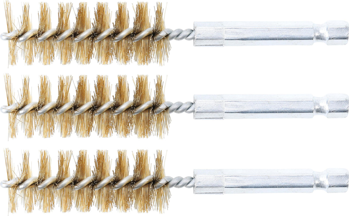 BRASS BRUSH | 18 MM | 6.3 MM (1/4") DRIVE | 3 PCS. (3078-18-M)