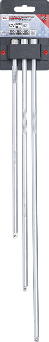 EXTENSION BAR SET | 6.3 MM (1/4") | 300 / 380 / 450 MM | 3 PCS. (6854)