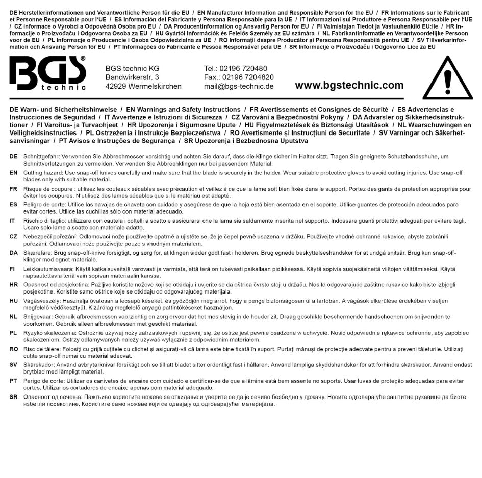 RETRACTABLE KNIFE | BLADE WIDTH 9 MM (7966)