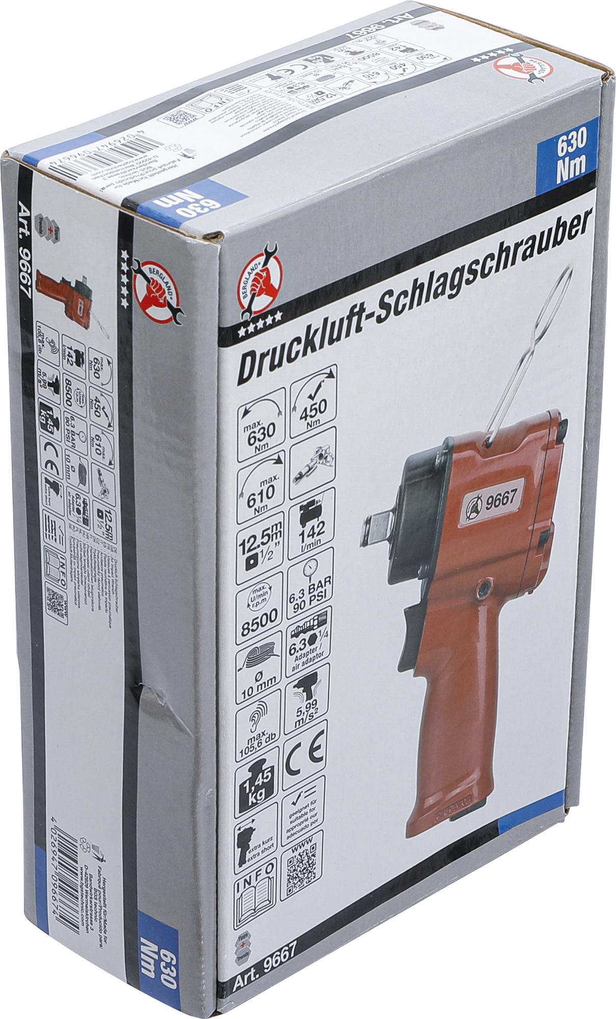 AIR IMPACT WRENCH | 12.5 MM (1/2") | 630 NM (9667)