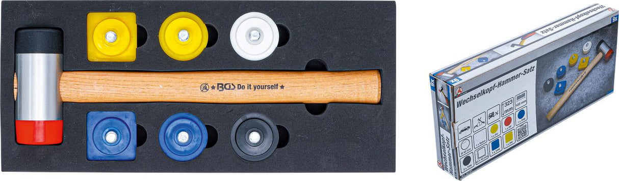 HAMMER SET WITH INTERCHANGEABLE HEADS | Ø 43 MM | 9 PCS. (52101)
