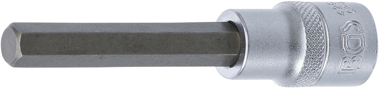 BIT SOCKET | LENGTH 100 MM | 12.5 MM (1/2") DRIVE | INTERNAL HEXAGON 10 MM (4264)