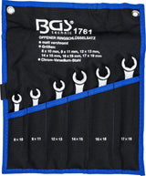 DOUBLE RING SPANNER SET, OPEN TYPE | 8 X 10 - 17 X 19 MM | 6 PCS. (1761)