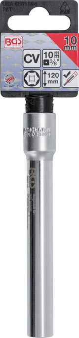 SOCKET, HEXAGON, EXTRA DEEP | 10 MM (3/8 ") DRIVE | 10 MM (9863-10)