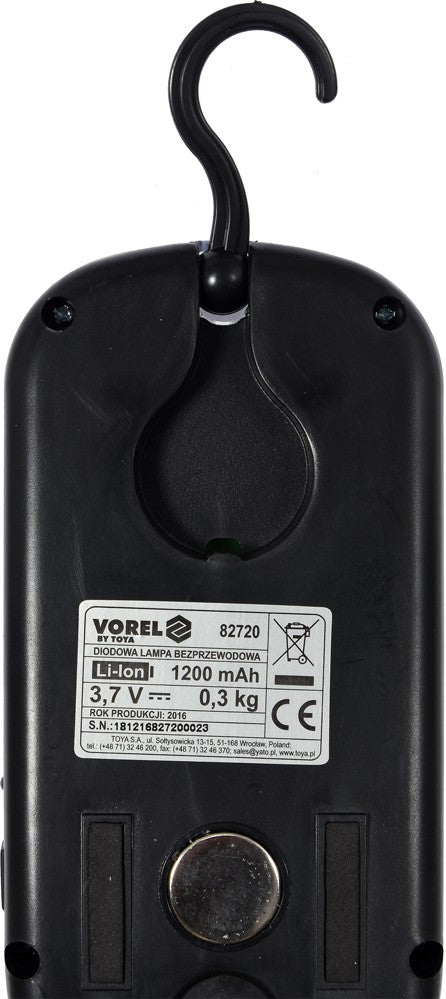 WORK LAMP RECHARGEABLE | FLAT | NI-MH 7.2V | 600MAH | 36 LED (82720)