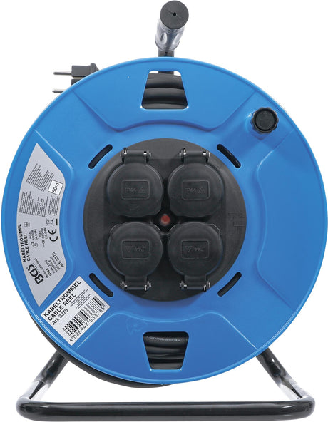 CABLE REEL | 50 M | 3 X 1.5 MM² | 4 SOCKET OUTLETS WITH SEALING CAP | IP 44 | 3500 W (3378)