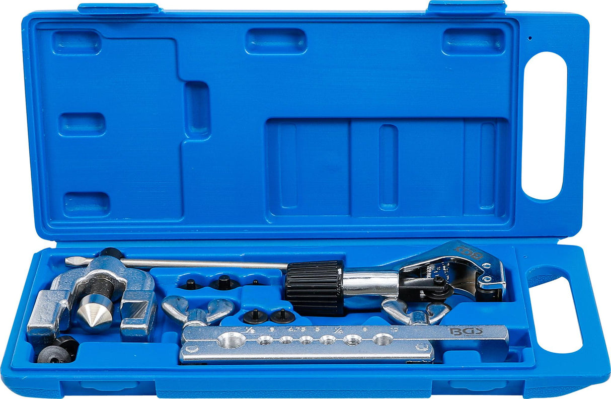 DOUBLE FLARING TOOL KIT WITH PIPE CUTTER | 10 PCS. (70221)