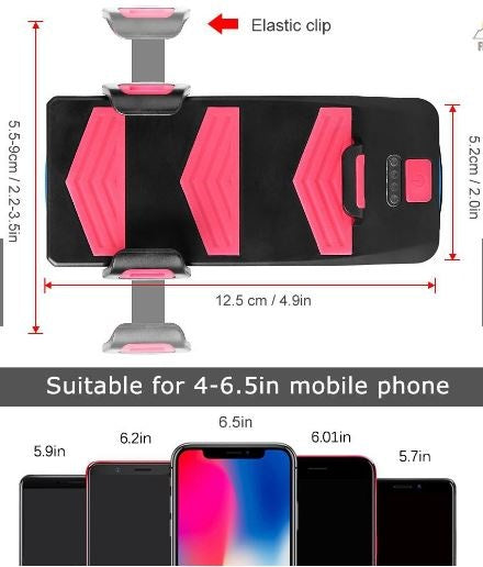 BICYCLE LIGHT WITH PHONE HOLDER | SIGNAL | MULTIFUNCTION / POWERBANK | USB | 3 LED (RBL3)