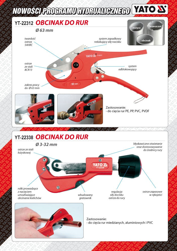 PIPE CUTTER 3-32MM (YT-22338)