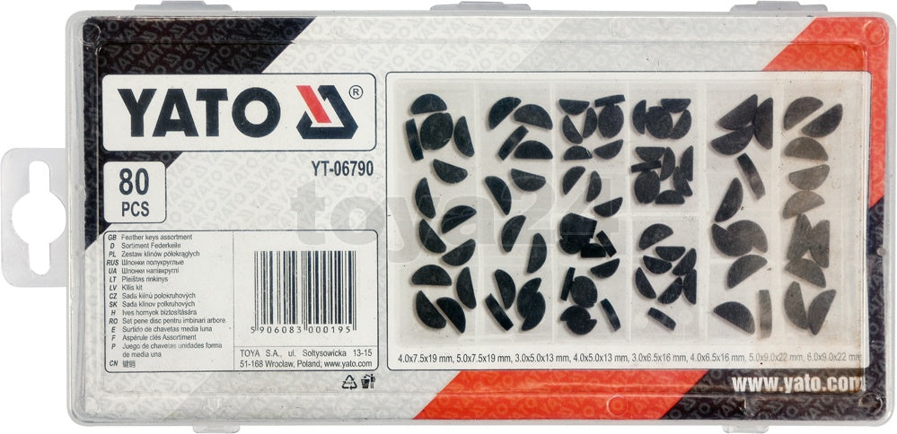 80 PCS FEATHER KEYS ASSORTMENT (YT-06790)