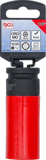 PROTECTIVE IMPACT SOCKET | FOR TESLA | 12.5 MM (1/2") DRIVE | 7/8" (7319)