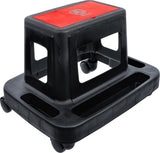 ROLLING SEAT WITH SHELVES AND STORAGE COMPARTMENT (90101)