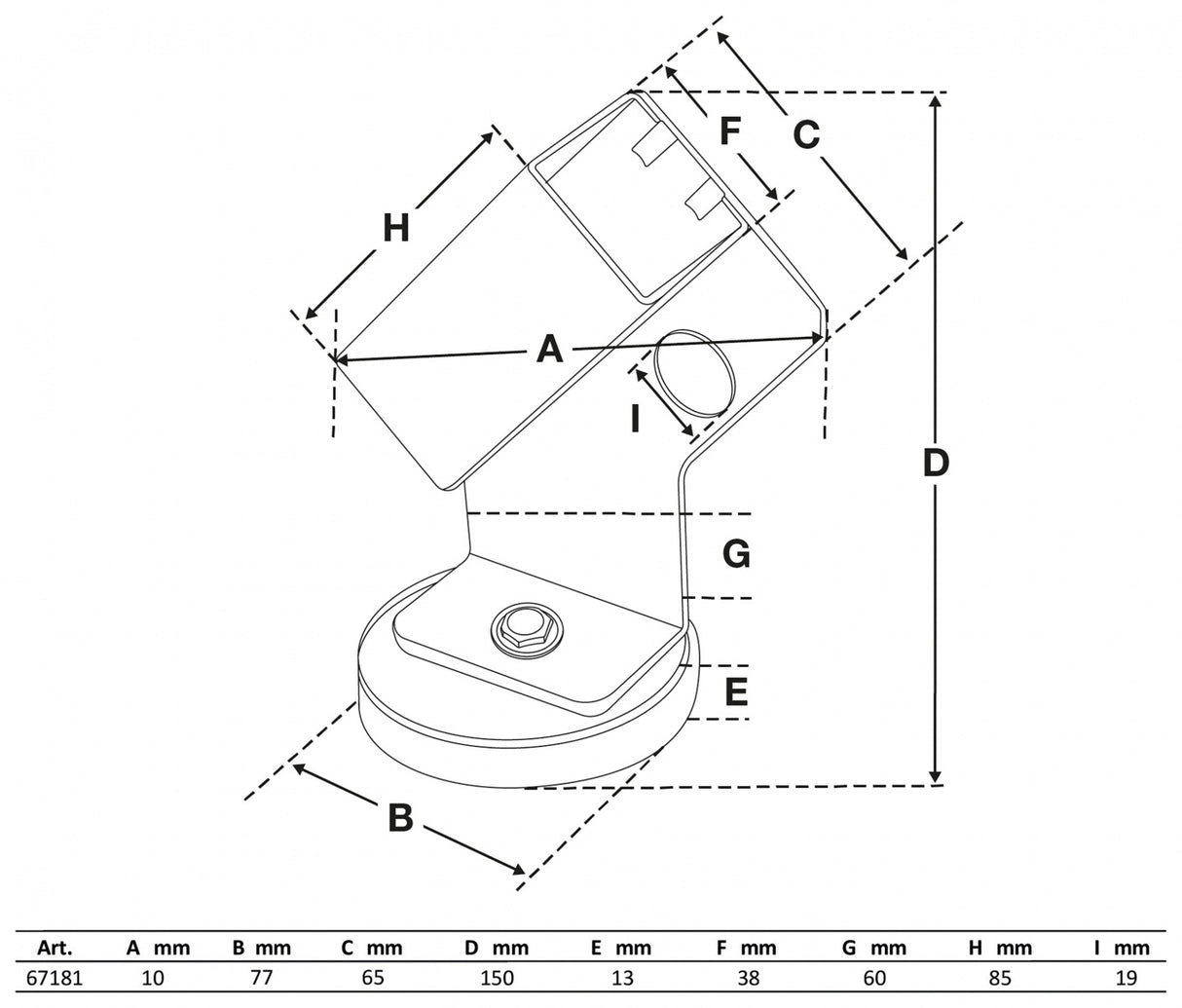 MAGNETIC HOLDER | FOR WELDING TORCH (67181B)