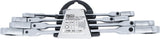 DOUBLE RATCHET RING SPANNER SET | ADJUSTABLE | WITH E-TYPE RING HEADS | E6 - E24 | 4 PCS. (71028)