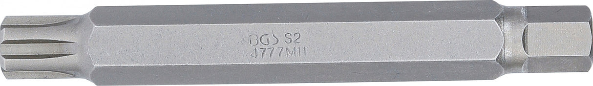 BIT | LENGTH 100 MM | 10 MM (3/8") DRIVE | SPLINE (FOR RIBE) M11 (4777)