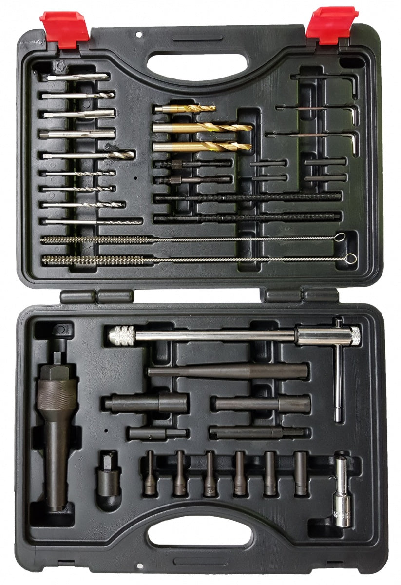 GLOW PLUG REMOVAL AND THREAD REPAIR/RENEWAL KIT | 40 PCS. (GPR40)