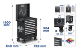 WORKSHOP TROLLEY | 8 DRAWERS | WITH 263 TOOLS (4106)
