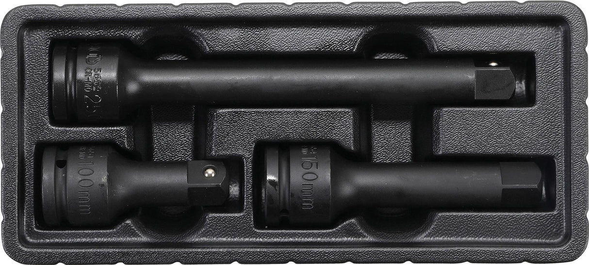 IMPACT EXTENSION BAR SET | EXTERNAL/INTERNAL SQUARE 20 MM (3/4") | 3 PCS. (8840)
