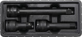 IMPACT EXTENSION BAR SET | EXTERNAL/INTERNAL SQUARE 20 MM (3/4") | 3 PCS. (8840)