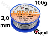 SOLDER SN60PB40 2.0MM 100G (76818)