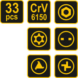 SECURITY BIT SET 33PCS (66330)