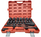 LONG IMPACT SOCKET AND WRENCH SET | CR-MO | IMPERIAL SIZES | 20 MM (3/4") | 21 PCS. (SLS21B)