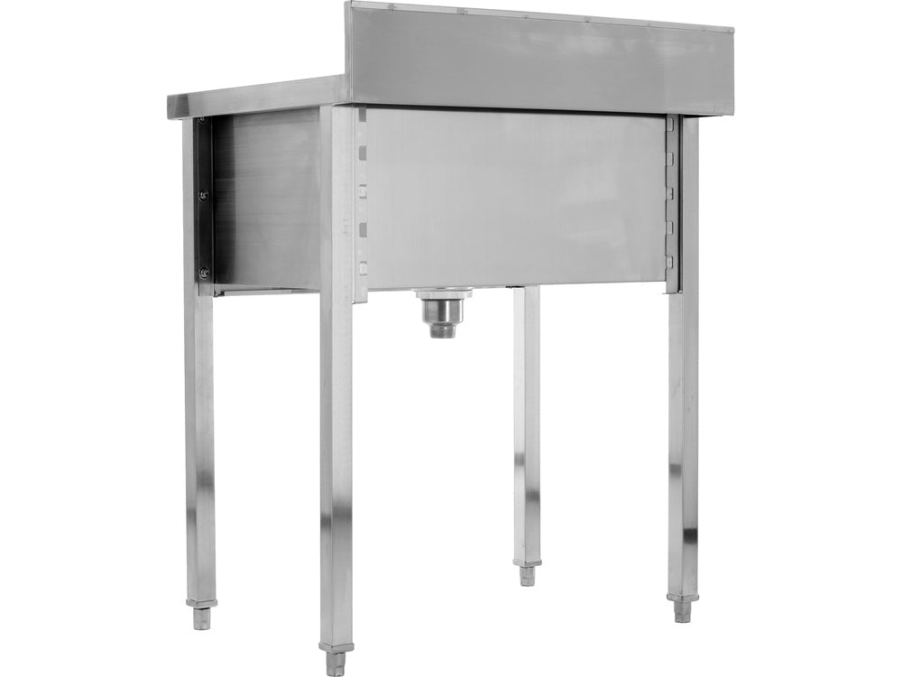 STAINLESS STEEL TABLE WITH SPACIOUS SINK / BASIN | 60 X 60 CM (YG-30920)