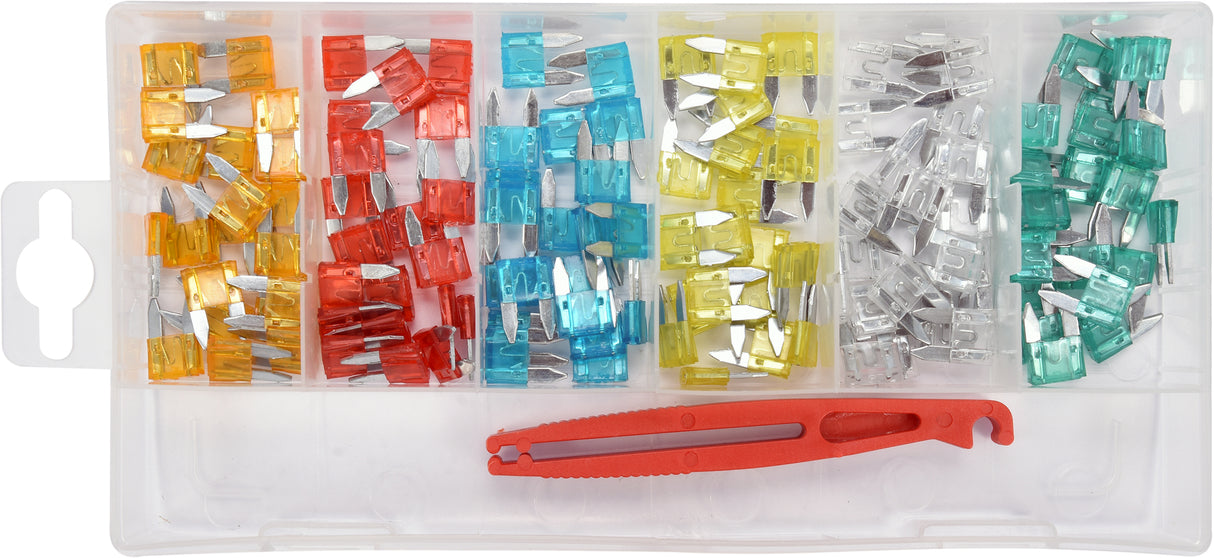 CAR FUSE ASSORTMENT MINI 121 PCS (YT-83143)